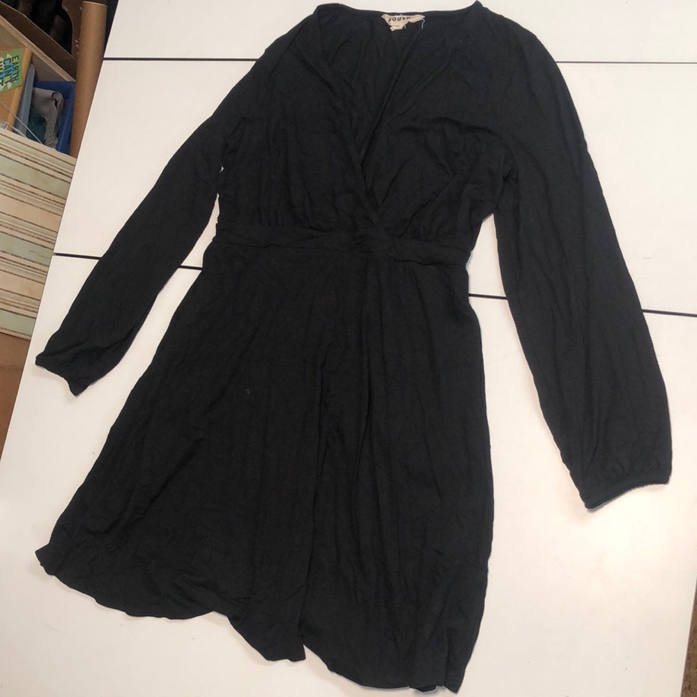 Boden black knit Willow jersey dress